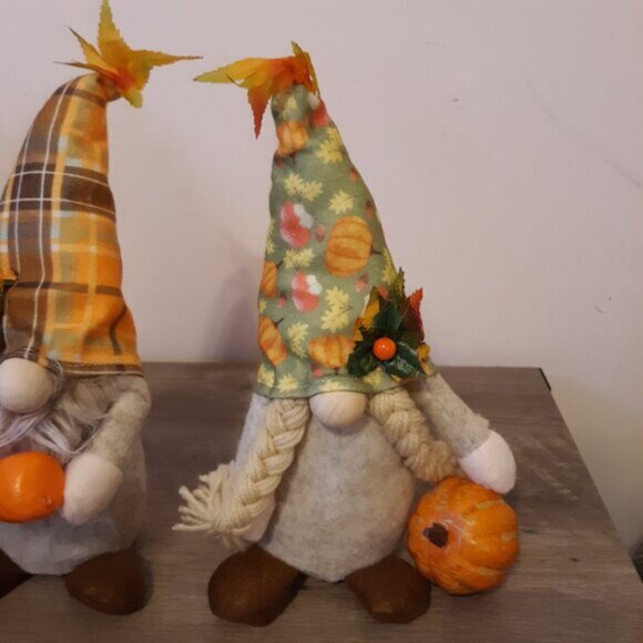 2 Pieces Fall Gnomes Plush Fall Thanksgiving Decorations for Home Table Décor - Picture 4 of 7